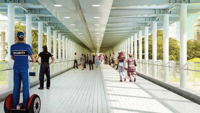 SKYWALK NETWORK * Ireocity will have India s first network of elevated walkways within a private township.