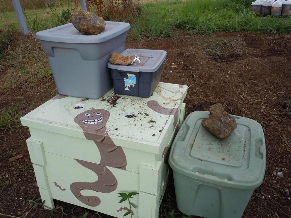 VERMICOMPOSTING is recycling your garbage with organic waste-consuming species of earthworms; Perionyx excavates. This produces cast material.