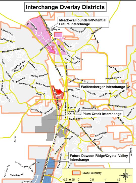 Policy Revisions from the 2003 Transportation Master Plan Two major policy revisions need to be noted: 1. The inclusion of interchange overlay districts as a specific community element.