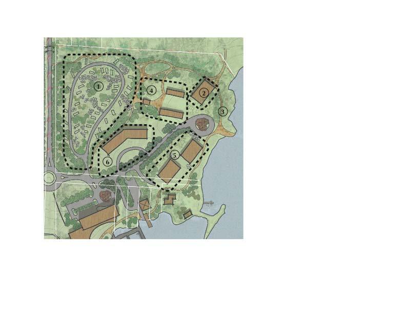 Area Plans: illustrate potential development scenarios for each of the individual property parcels.
