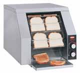 Toaster features an easy-to-use four-position toast selector switch