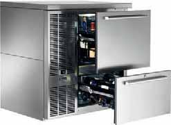 Customize your dual zone wine center with options to suit your specific needs: Wine drawers Solid doors with full-extension wine shelves Stainless glass doors with full extension wine shelves 1, 2,