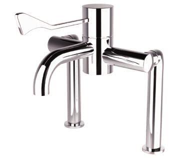 Dart - Thermostatic wall tap Borneo - Sequential mixer tap TP1138 TP1146 TP1138 The Dart is the wall-mounted single lever thermostatic washbasin mixer with a Bioclip brass spout that can be easily