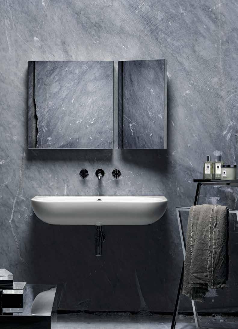 Nuvola Wall-Hung Basins Nativo Wash Basin Wall-Hung Size: 35x37x62cm Weight: 24kg 517 NAT200/1 Ceramic Colours 1250 Available in Matt Cotton finish by special order. Add 50% to item price.