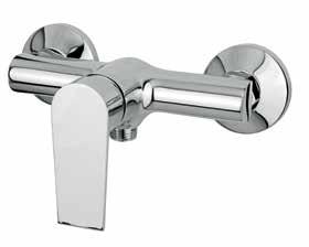 with square trim 309 BC9592 Exposed, single-lever, manual shower mixer