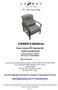 OWNER S MANUAL. Sears Aubree 5PC Seating Set * Action Lounge Chair. Product Code: D71 M12792 UPC Code: Date of Purchase: / /