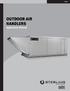 AHC-2. OUTDOOR AIR HANDLERS Application Manual
