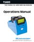 Operations Manual TS400. Test Station for G450/G460 Gas Detector