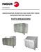 UNDERCOUNTERS, WORKTOPS AND FOOD PREP TABLES REFRIGERATORS AND FREEZERS PARTS BREAKDOWNS