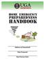 Home Emergency Preparedness Handbook Address of Household Date Prepared Next Review Date