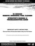 IN GROUND ROBOTIC SWIMMING POOL CLEANER OPERATOR S MANUAL & TROUBLESHOOTING GUIDE