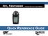 NH 3 RESPONDER Portable Ammonia Leak Detector QUICK REFERENCE GUIDE