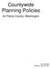 Countywide Planning Policies. for Pierce County, Washington