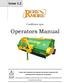 Operators Manual. Issue 1.2. Conditioner 2500