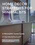 Home Décor Strategies For Minimalists