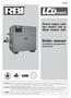 Boiler manual. Finned copper tube Gas boilers (LB) & Water heaters (LW) Installation and operation instructions LCD-I0M