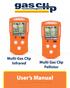 Multi Gas Clip Infrared. Multi Gas Clip Pellistor. User s Manual