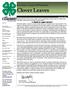 Eau Claire County s 4-H Newsletter