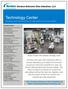 Technology Center Designers and manufacturers of high performance die systems