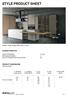 STYLE PRODUCT SHEET CHARACTERISTICS. PRODUCT DIMENSIONS Without plinth. Design: Imago Design R&S Doimo Cucine