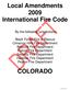 Local Amendments 2009 International Fire Code