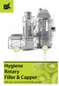 Hygiene Rotary Filler & Capper. AFRB Series Servo Driven CNC Rotary Filler and Capper