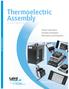 Thermoelectric Assembly