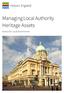 Managing Local Authority Heritage Assets. Advice for Local Government
