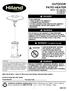 OUTDOOR PATIO HEATER WARNING. WARNING: For Outdoor Use Only WARNING DANGER DANGER MODEL #GS-2400-BRZ GS-2400-BLK GS-2650-SS