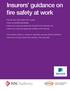 Insurers guidance on fire safety at work