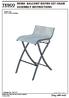ROMA BALCONY BISTRO SET CHAIR ASSEMBLY INSTRUCTIONS