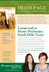 HOMEPAGEM. Longwood at Home Welcomes South Hills Team SPRING In This Issue A PUBLICATION OF LONGWOOD AT HOME