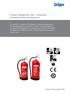 Powder Extinguisher ABC - composite Portable powder extinguishers