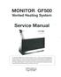 MONITOR GF500. Vented Heating System. Service Manual