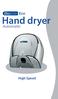 Eco. Hand dryer. Automatic. High Speed