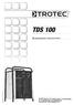 TDS 100. EN Operating Manual Electrical Fan Heater