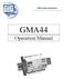 GMA44 Operation Manual