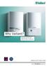Why Vaillant? Because the ecotec delivers day in, day out. Vaillant ecotec boiler range. The TECHNICAL Brochure