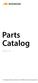Parts Catalog. Version This catalog includes components for IronRidge s solar mounting systems.