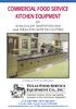 COMMERCIAL FOOD SERVICE KITCHEN EQUIPMENT
