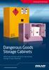 Dangerous Goods Storage Cabinets