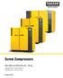 Screw Compressors. ASD, BSD, and CSD Series ( hp) Capacities from: 106 to 576 cfm Pressures from: 80 to 217 psig. kaeser.com