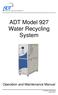 ADT Model 927 Water Recycling System