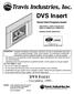 DVS Insert DVS INSERT. Listed. - November, Direct Vent Fireplace Insert