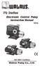 TQ Series. Electronic Control Pump Instruction Manual. 50Hz. ISO 9001 Certified Walrus Pump Co., Ltd.