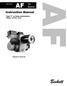 AF Oil. Beckett. Instruction Manual MODEL. Burner. Type F air tube combinations Voltage: 120 Vac / 60 Hz. Model AF Burner