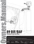 Owners Manual 89 BIF/BAF. Chemical Free Iron Filter
