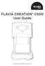 FLAVIA CREATION C500 User Guide