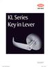 KL Series Key in Lever