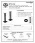 ATLAS LOUDSPEAKER FLOOR STANDS INSTALLATION GUIDE & PARTS LIST This Pack Contains 2 Speaker Stands FEATURES